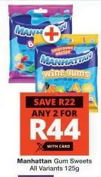 Checkers Manhattan Gum Sweets offer