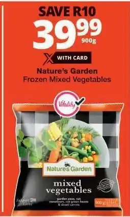 Checkers Nature's Garden Frozen Mixed Vegetables offer