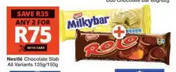 Checkers NESTLE CHOCOLATE SLAB offer