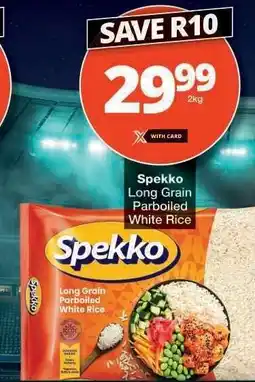 Checkers SPEKKO LONG GRAIN PARBOILED WHITE RICE offer