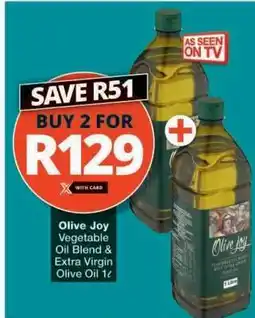 Checkers Olive Joy Vegetable Oil Blend & Extra Virgin Olive Oil 1ℓ offer