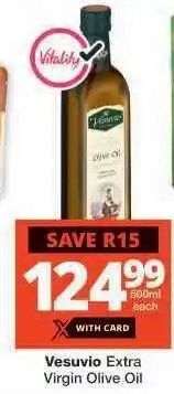 Checkers Vesuvio Extra Virgin Olive Oil offer