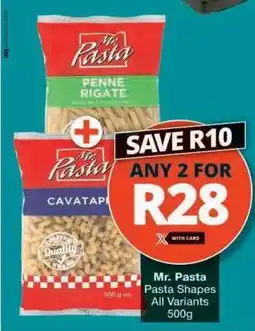 Checkers Mr. Pasta Pasta Shapes offer