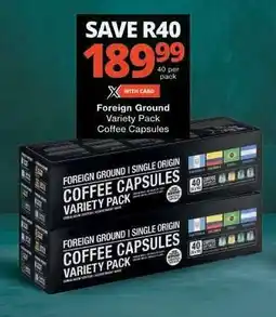 Checkers Foreign Ground Variety Pack Coffee Capsules offer