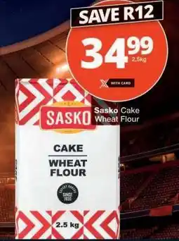 Checkers Sasko Cake Wheat Flour offer