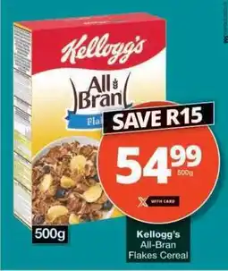 Checkers Kellogg's All Bran Flakes Cereal offer