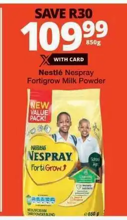 Checkers Nestlé Nespray Fortigrow Milk Powder offer