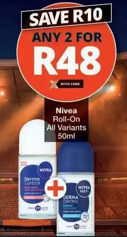 Checkers NIVEA Roll-On offer