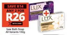 Checkers LUX BATH SOAP offer