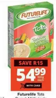 Checkers Futurelife Tots offer