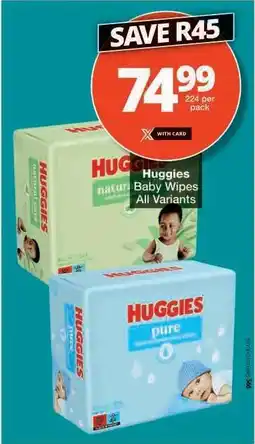 Checkers Huggies Baby Wipes offer