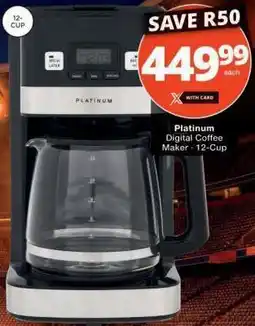 Checkers Platinum Digital Coffee Maker 12-Cup offer