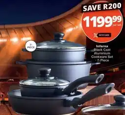 Checkers Inferna Black Cast Aluminium Cookware Set - 7-Piece offer