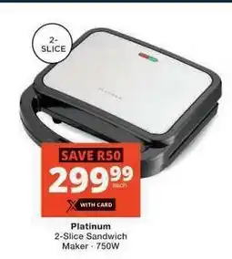 Checkers Platinum 2-Slice Sandwich Maker offer
