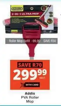 Checkers Addis PVA Roller Mop offer