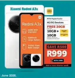 Checkers Xiaomi Redmi A3x offer