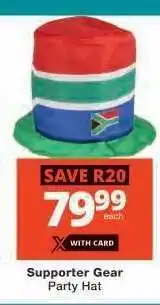 Checkers Supporter Gear Party Hat offer