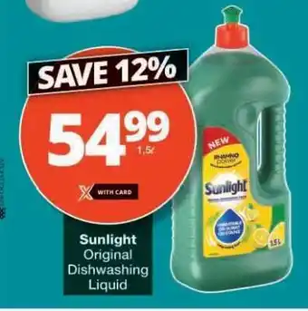 Checkers Sunlight Original Dishwashing Liquid offer