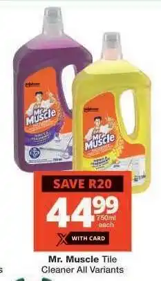 Checkers Mr. Muscle Tile Cleaner All Variants offer