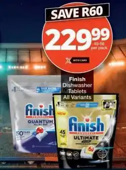 Checkers Finish Dishwasher Tablets offer