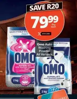 Checkers Omo Auto Washing Powder offer