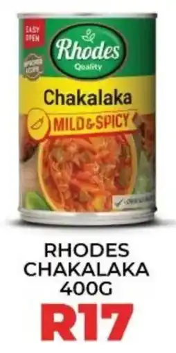 1UP Rhodes Chakalaka offer