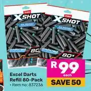 Game Zuru X-Shot Excel Darts Refill 80 Pack 837236 offer