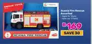 Game Dickie Spielzeug Scania Fire Rescue Assorted 777692 offer