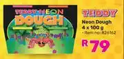 Game Teddy Neon Dough 826162-4 x 100g offer
