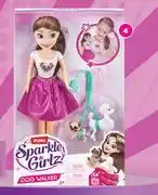 Game Zuru Sparkle Girlz 10.5 Dog Walker Doll Set 833089 offer
