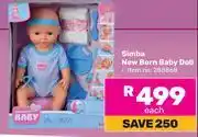 Game Simba New Born Baby Doll 288868 offer