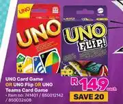 Game Uno Card Game Or Uno Flip Or Uno Teams Card Game 741401/850012142/850032608 offer