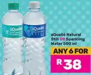 Game Aquelle Natural Still Or Sparkling Water-For Any 6 x 500ml offer