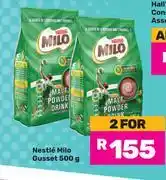 Game Nestle Milo Gusset-For 2 x 500g offer