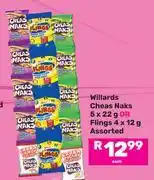 Game Willards Cheas Naks 5 x 22g Or Flings 4 x 12g Assorted-Each offer