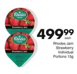 Save Hyper Rhodes Jam Strawberry Individual Portions offer