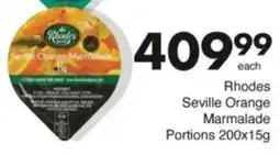 Save Hyper Rhodes Seville Orange Marmalade Portions offer
