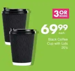 Save Hyper Black Coffee Cup with Lids offer