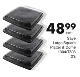 Save Hyper Save Large Square Platter & Dome offer