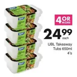 Save Hyper UBL Takeaway Tubs offer
