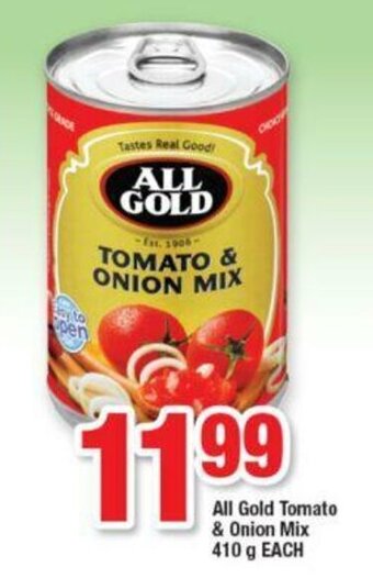 OK Foods All Gold Tomato & Onion Mix 410g offer