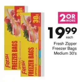 Save Hyper Fresh Zipper Freezer Bags Medium offer