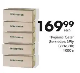 Save Hyper Hygienic Cater Serviettes 2Ply offer