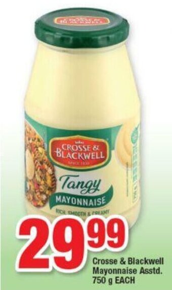 Crosse & Blackwell Tangy Mayonnaise 750g