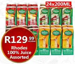 Take 'n Pay Rhodes 100% Juice Assorted offer