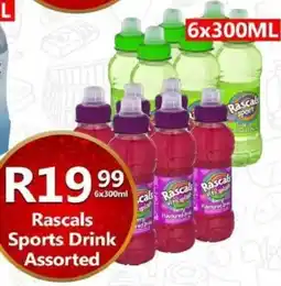 Take 'n Pay Rascals Sports Drink Assorted offer