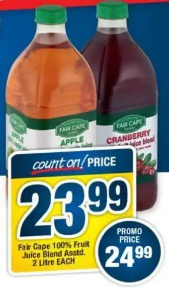 OK Foods Fair Cape 100% Fruit Juice Blend 2L offer