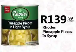 Take 'n Pay Rhodes Pineapple Pieces In Syrup offer