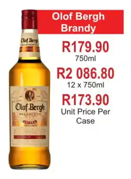 Matrix Warehouse Olof Bergh Brandy offer