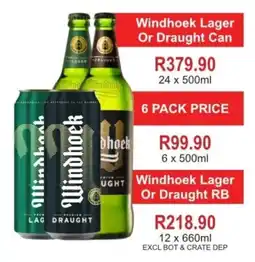 Matrix Warehouse Windhoek Lager Or Draught RB offer